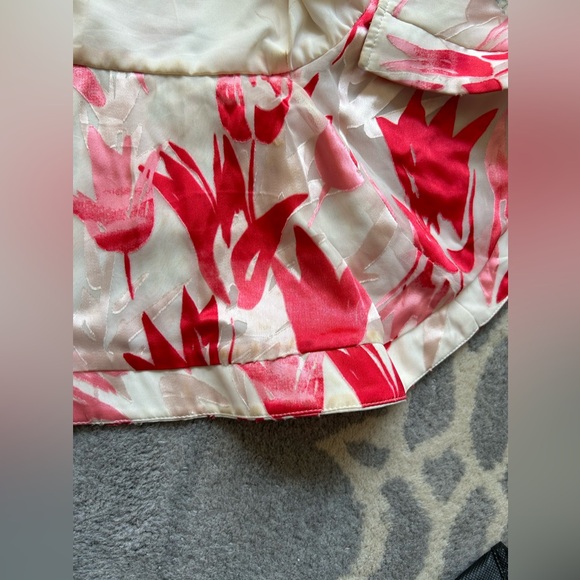 Saloni Midi Size 2 Floral Dress - Picture 4 of 12